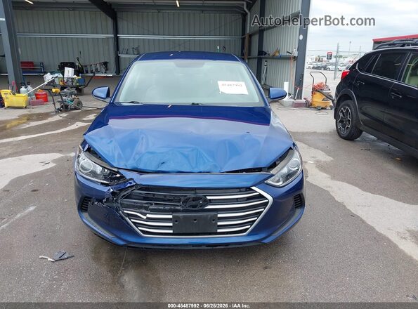 5NPD74LF8JH339632 2018 HYUNDAI ELANTRA Blue Вид задньої частини салону