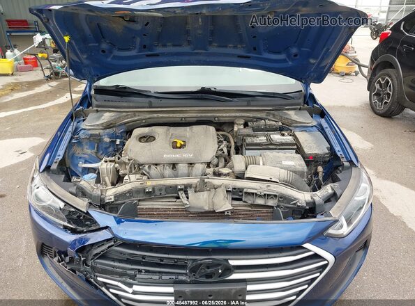 5NPD74LF8JH339632 2018 HYUNDAI ELANTRA Blue Вид ззаду