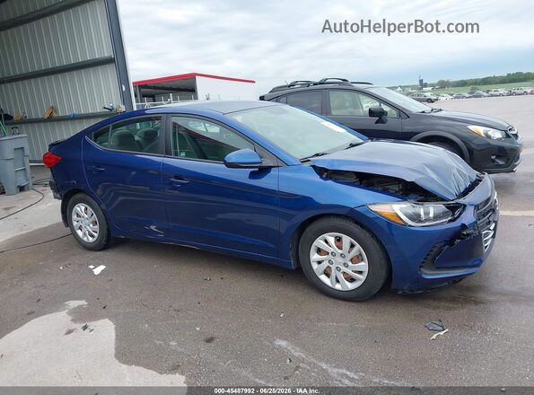 5NPD74LF8JH339632 2018 HYUNDAI ELANTRA Blue Панорамний вид салону 360°