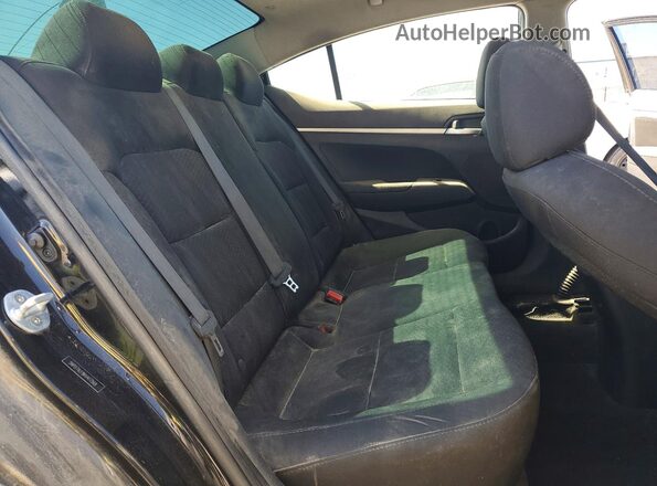 5NPD74LF8KH417568 2019 HYUNDAI ELANTRA Black უკანა სავარძლების ხედი