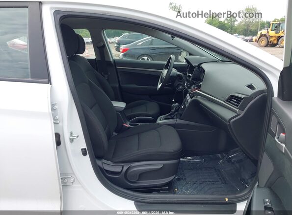 5NPD74LF8KH434273 2019 HYUNDAI ELANTRA White წინა სალონის ხედი