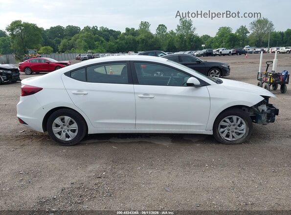 5NPD74LF8KH434273 2019 HYUNDAI ELANTRA White ხელსაწყოთა პანელის ხედი