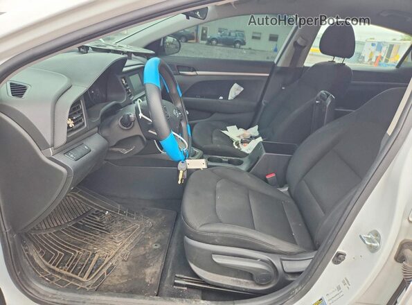 5NPD74LF8KH436783 2019 HYUNDAI ELANTRA White Вид салону спереду