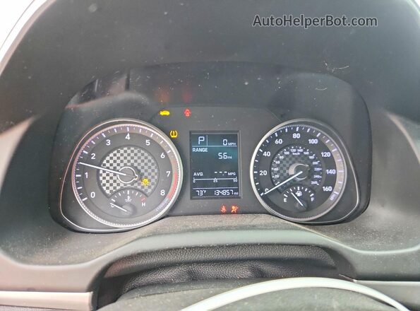 5NPD74LF8KH436783 2019 HYUNDAI ELANTRA White Вид щитка приладів