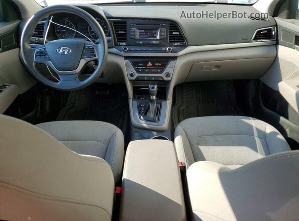 5NPD74LF9HH152488 2017 HYUNDAI ELANTRA Gray Dashboard view