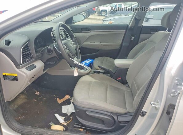 5NPD74LF9HH207246 2017 HYUNDAI ELANTRA Silver Front interior view