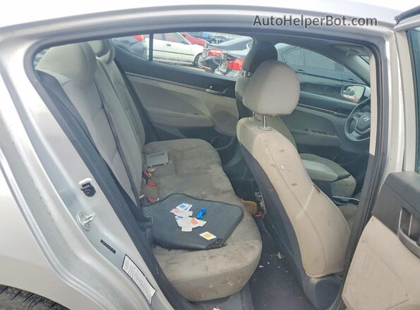 5NPD74LF9HH207246 2017 HYUNDAI ELANTRA Silver Rear seats view