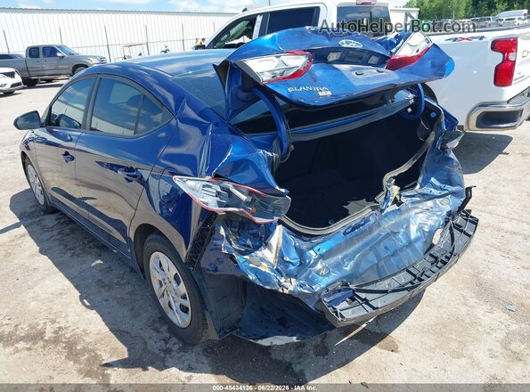 5NPD74LF9JH220102 2018 HYUNDAI ELANTRA Blue უკანა მარცხენა