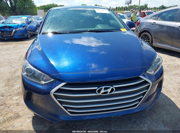 5NPD74LF9JH220102 2018 HYUNDAI ELANTRA Blue უკანა სალონის ხედი