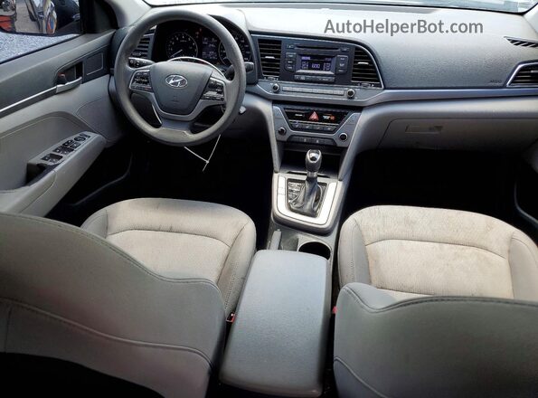 5NPD74LF9JH310169 2018 HYUNDAI ELANTRA Black Dashboard view