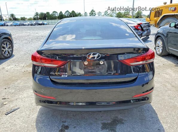 5NPD74LF9JH310169 2018 HYUNDAI ELANTRA Black Rear view