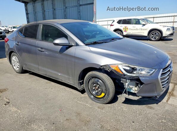 5NPD74LF9JH351482 2018 HYUNDAI ELANTRA Gray 