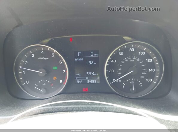 5NPD74LF9JH394669 2018 HYUNDAI ELANTRA Gray Widok tylnych siedzeń