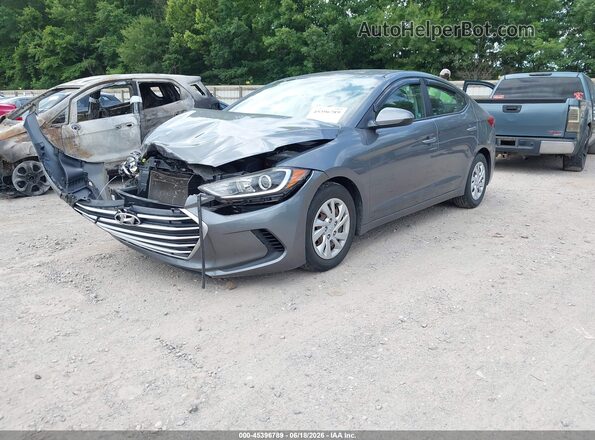 5NPD74LF9JH394669 2018 HYUNDAI ELANTRA Gray Przód lewy