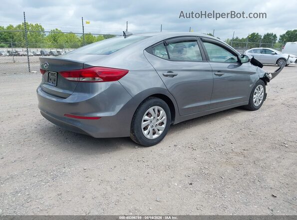 5NPD74LF9JH394669 2018 HYUNDAI ELANTRA Gray Tył prawy