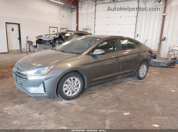 5NPD74LF9KH470666 2019 HYUNDAI ELANTRA Gray Vista tres cuartos delantera izquierda