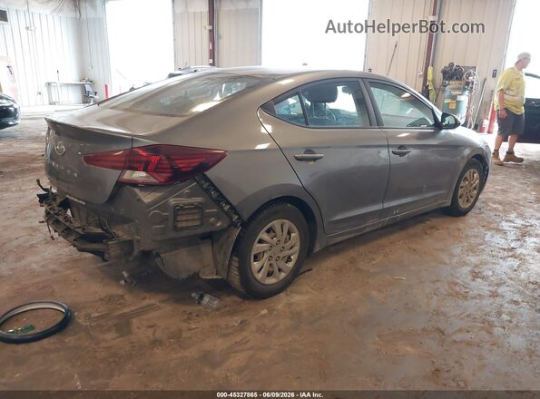 5NPD74LF9KH470666 2019 HYUNDAI ELANTRA Gray Trasero derecho