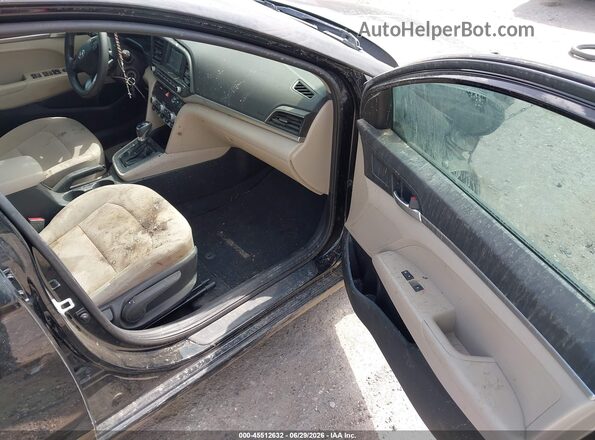 5NPD74LF9LH609647 2020 HYUNDAI ELANTRA Black Widok wnętrza z przodu