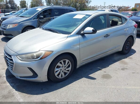 5NPD74LFXHH179909 2017 HYUNDAI ELANTRA Light Blue Առջևի ձախ երեք քառորդ տեսարան