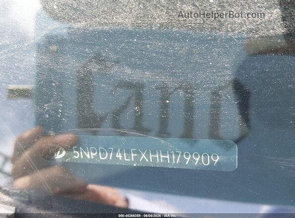 5NPD74LFXHH179909 2017 HYUNDAI ELANTRA Light Blue Շարժիչի բաժամունքի տեսք