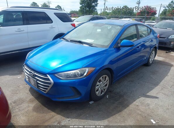 5NPD74LFXHH200211 2017 HYUNDAI ELANTRA Blue Vista tres cuartos delantera izquierda