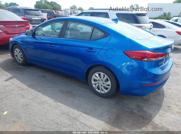 5NPD74LFXHH200211 2017 HYUNDAI ELANTRA Blue Trasero izquierdo