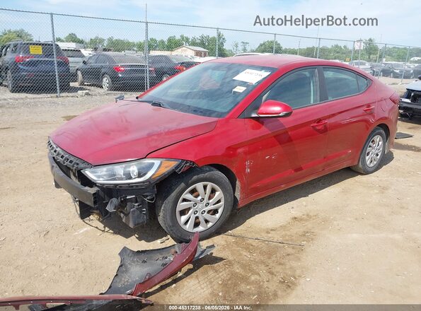 5NPD74LFXHH210866 2017 HYUNDAI ELANTRA Red 