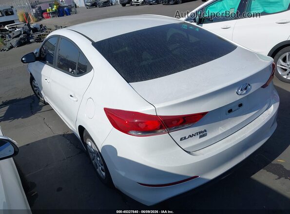 5NPD74LFXJH259863 2018 HYUNDAI ELANTRA White Trasero izquierdo