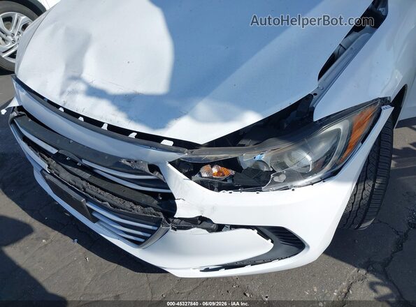 5NPD74LFXJH259863 2018 HYUNDAI ELANTRA White Vista frontal