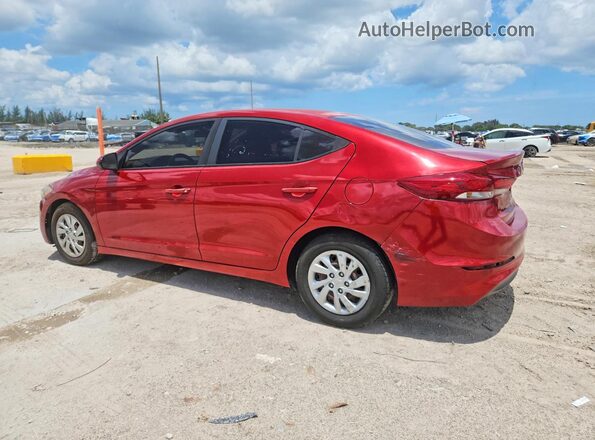 5NPD74LFXJH294676 2018 HYUNDAI ELANTRA Красный Задняя левая четверть