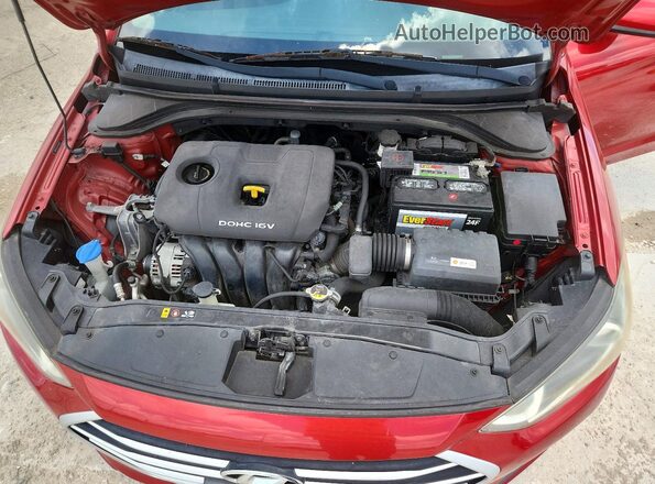 5NPD74LFXJH294676 2018 HYUNDAI ELANTRA Красный Вид задней части салона