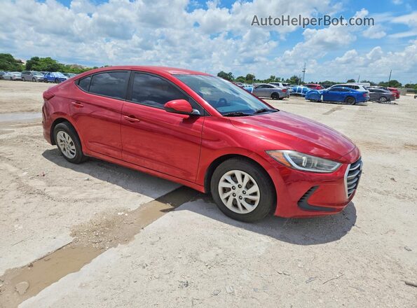 5NPD74LFXJH294676 2018 HYUNDAI ELANTRA Красный Передняя правая четверть