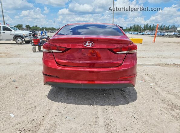 5NPD74LFXJH294676 2018 HYUNDAI ELANTRA Красный Вид сзади