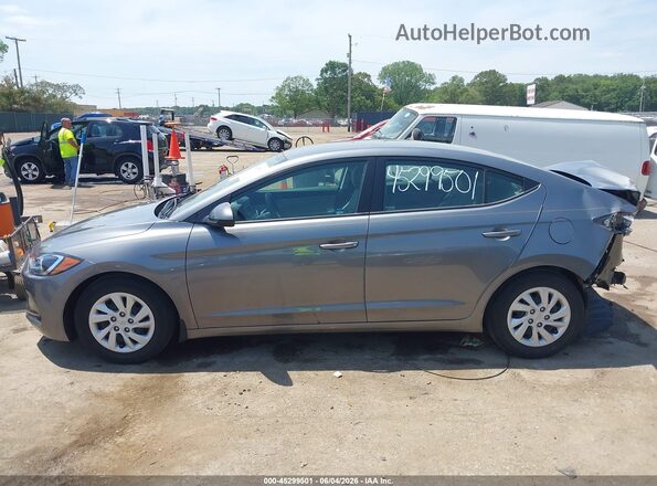 5NPD74LFXJH320743 2018 HYUNDAI ELANTRA Gray 