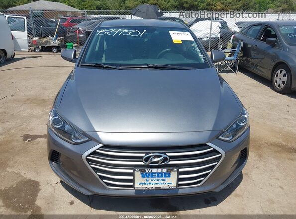 5NPD74LFXJH320743 2018 HYUNDAI ELANTRA Gray Սալոնի հետևի տեսք