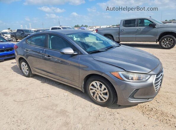 5NPD74LFXJH338921 2018 HYUNDAI ELANTRA Gray Передня права чверть