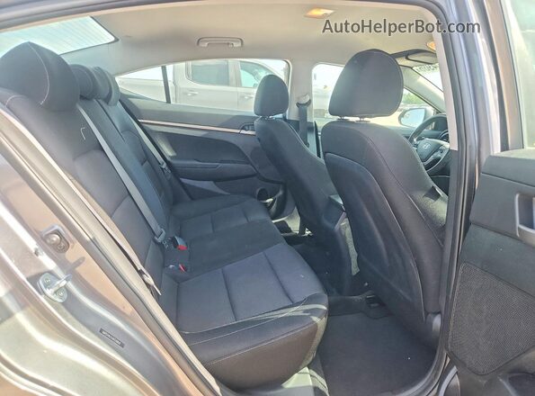 5NPD74LFXJH338921 2018 HYUNDAI ELANTRA Gray Вид задніх сидінь