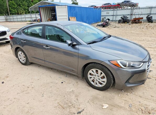 5NPD74LFXJH377024 2018 HYUNDAI ELANTRA Gray 