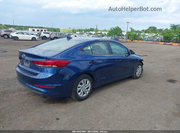 5NPD74LFXJH381459 2018 HYUNDAI ELANTRA Blue Tył prawy