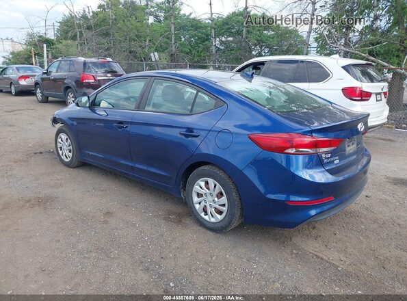 5NPD74LFXJH381459 2018 HYUNDAI ELANTRA Blue Tył lewy
