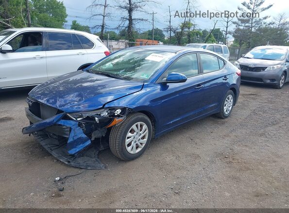 5NPD74LFXJH381459 2018 HYUNDAI ELANTRA Blue Przód lewy