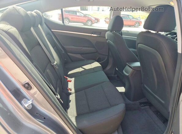 5NPD74LFXKH481840 2019 HYUNDAI ELANTRA Charcoal Հետևի նստատեղերի տեսք