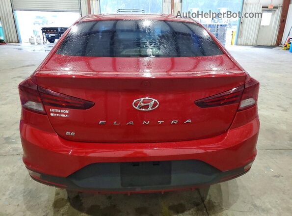 5NPD74LFXKH493809 2019 HYUNDAI ELANTRA Red Հետևի տեսք