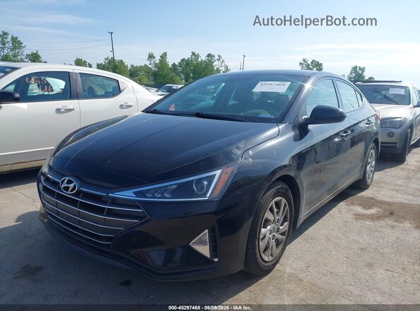 5NPD74LFXLH565545 2020 HYUNDAI ELANTRA Black Առջևի ձախ երեք քառորդ տեսարան