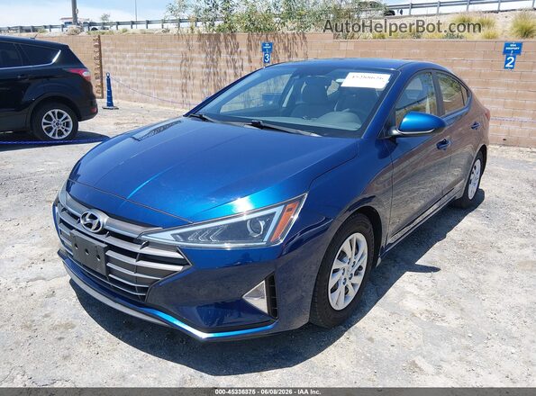 5NPD74LFXLH612685 2020 HYUNDAI ELANTRA Blue Vista tres cuartos delantera izquierda