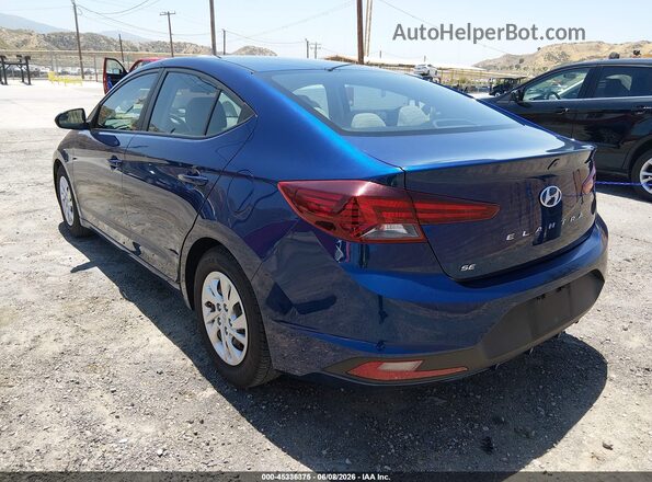 5NPD74LFXLH612685 2020 HYUNDAI ELANTRA Blue Trasero izquierdo