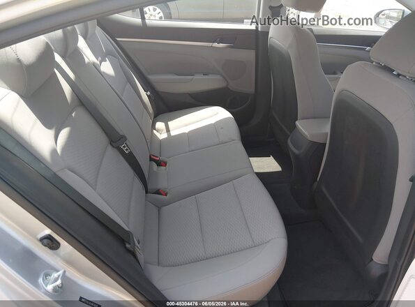 5NPD74LFXLH613626 2020 HYUNDAI ELANTRA Silver Vista de la etiqueta del VIN