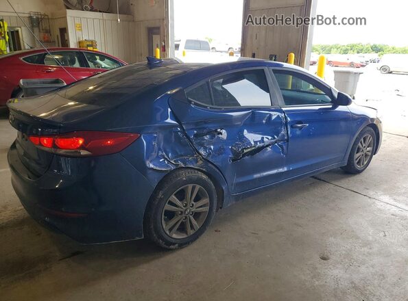 5NPD84LF0HH037484 2017 HYUNDAI ELANTRA Синий Задняя правая четверть