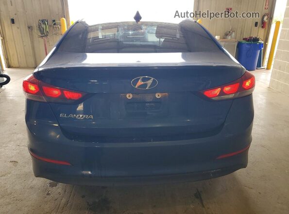 5NPD84LF0HH037484 2017 HYUNDAI ELANTRA Синий Вид сзади