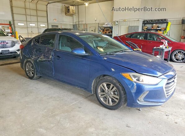 5NPD84LF0HH037484 2017 HYUNDAI ELANTRA Синий Передняя правая четверть